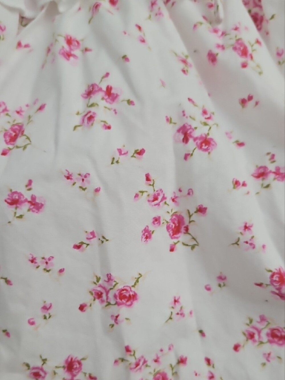 Forever 21 White Dress with Pink Floral Print and Lace-Up Bodice - Picture 7 of 11